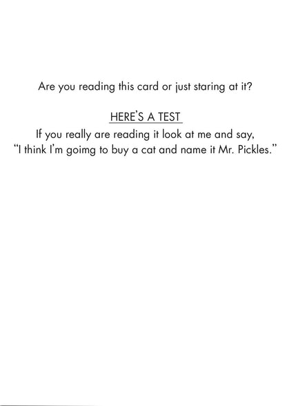 Bald Guy greeting card STE007375, inside
