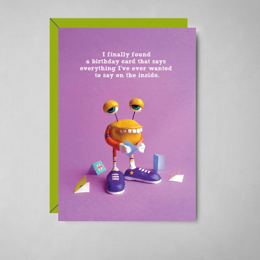 Bald Guy greeting card STE001522, front