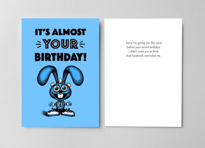 Bald Guy greeting card STE001535, front and inside