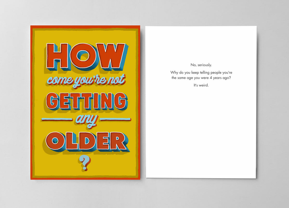 Bald Guy greeting card STE007381, front and inside