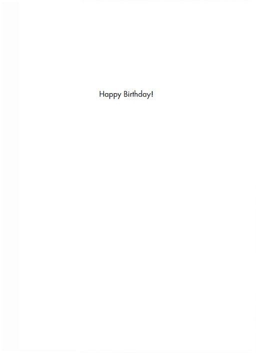 Bald Guy greeting card STE007384, inside