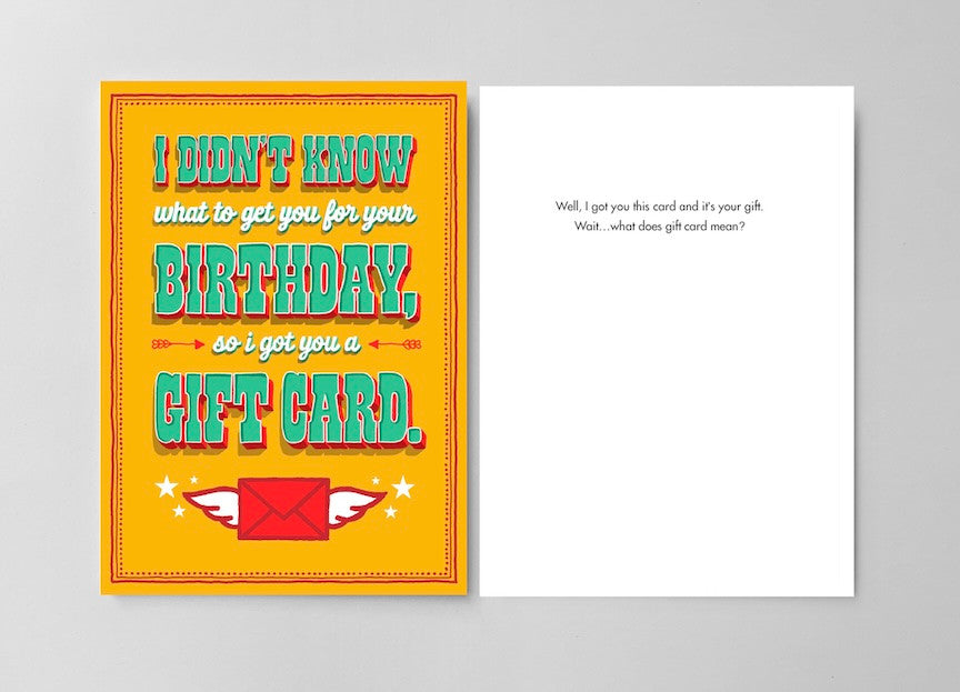 Bald Guy greeting card STE007385, front and inside