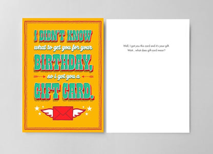 Bald Guy greeting card STE007385, front and inside