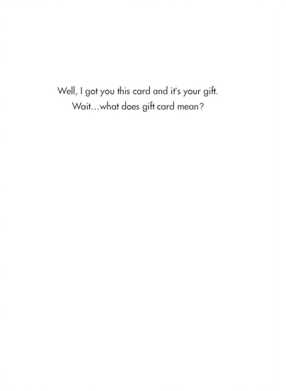 Bald Guy greeting card STE007385, inside