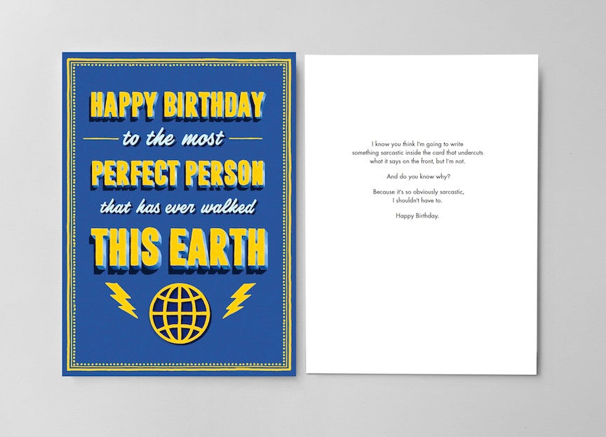 Bald Guy greeting card STE007387, front and inside