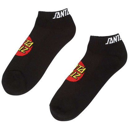 Santa Cruz Classic Dot Ankle Socks - Black 9-11