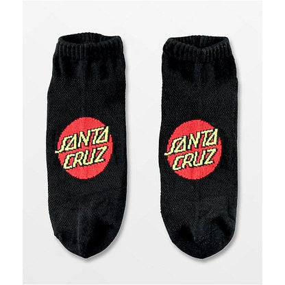 Santa Cruz Classic Dot Ankle Socks - Black 9-11