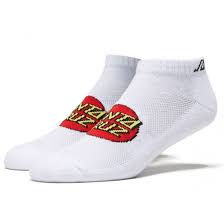 Santa Cruz Classic Dot Ankle Socks - White 9-11