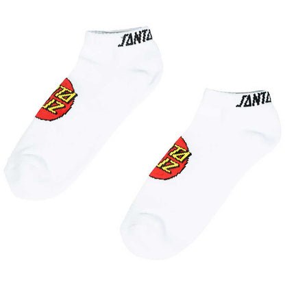 Santa Cruz Classic Dot Ankle Socks - White 9-11