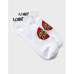 Santa Cruz Classic Dot Ankle Socks - White 9-11