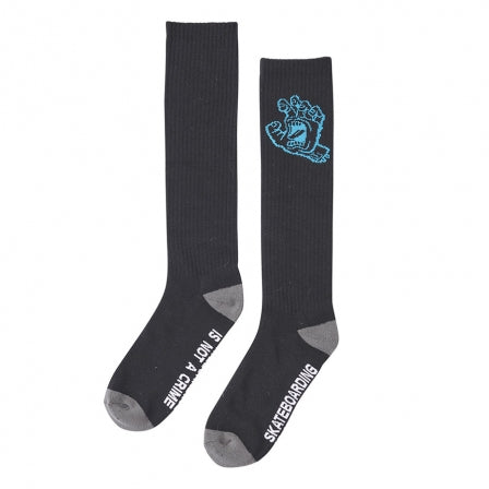 Santa Cruz Crime Hand Tall Socks - Black