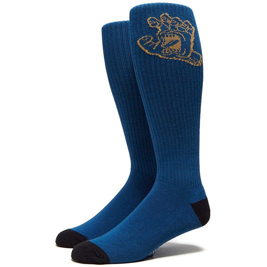 Santa Cruz Crime Hand Tall Socks - Cool Blue