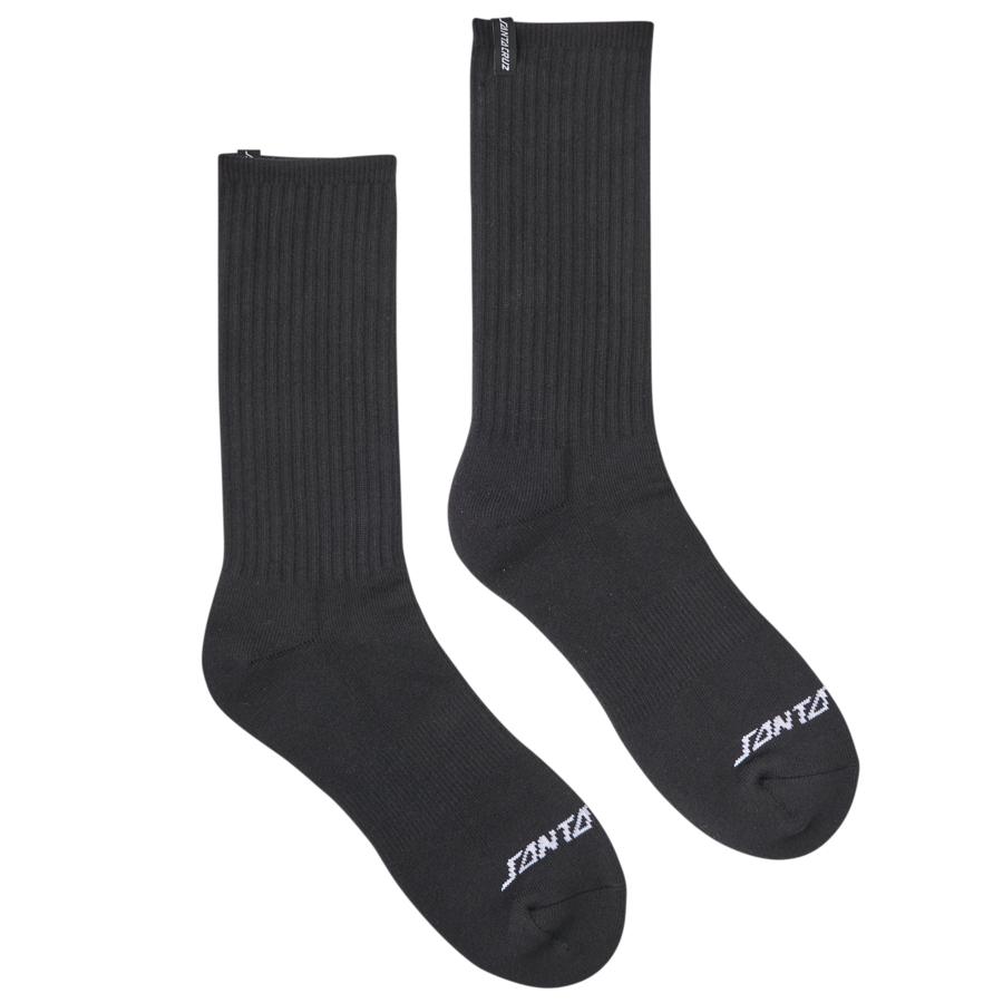 Santa Cruz Decoder Crew Socks - Black 9-11