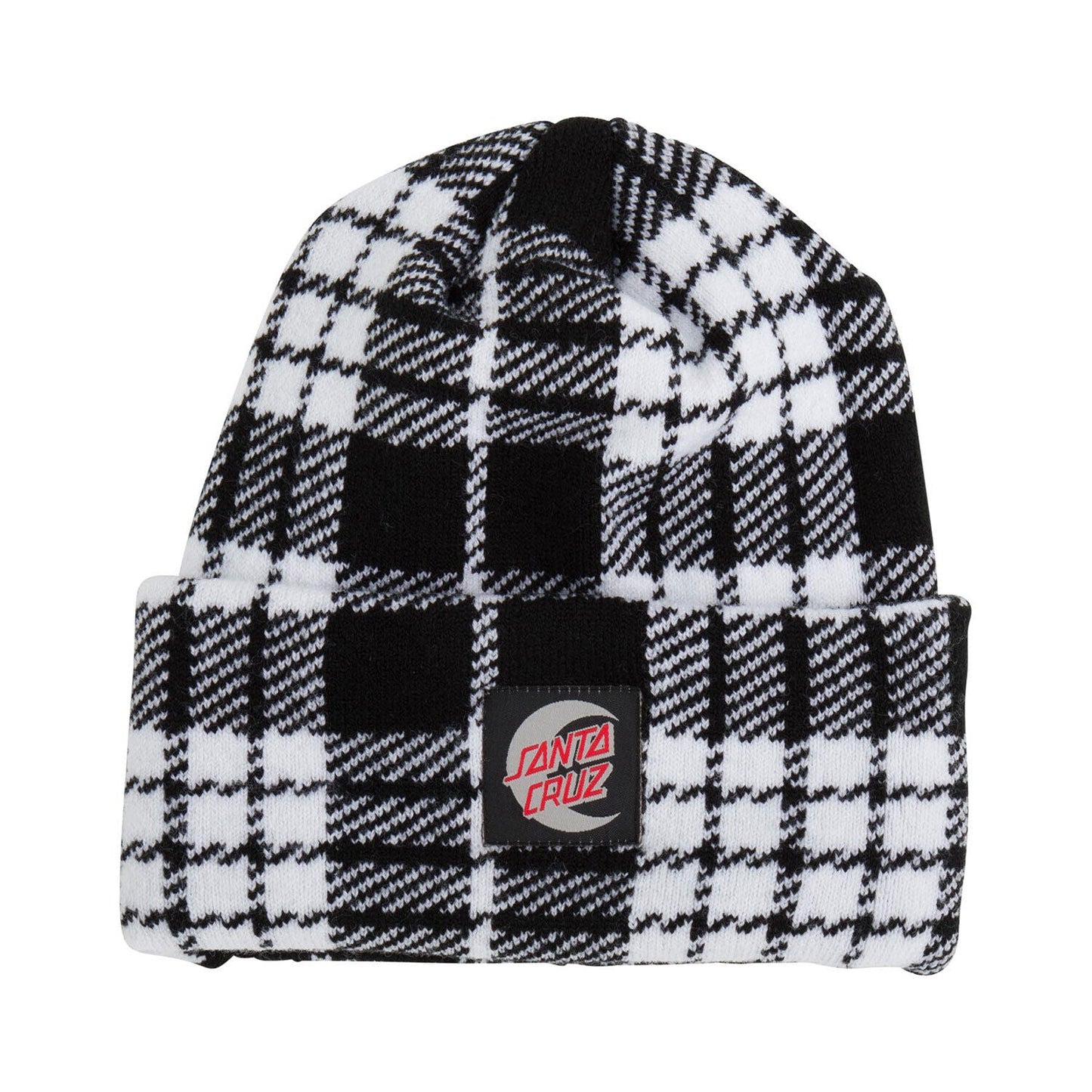 Santa Cruz Moon Dot Beanie Long Shoreman Beanie - Plaid