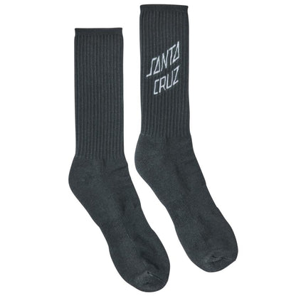 Santa Cruz Obscure Crew Socks - Black 9-11