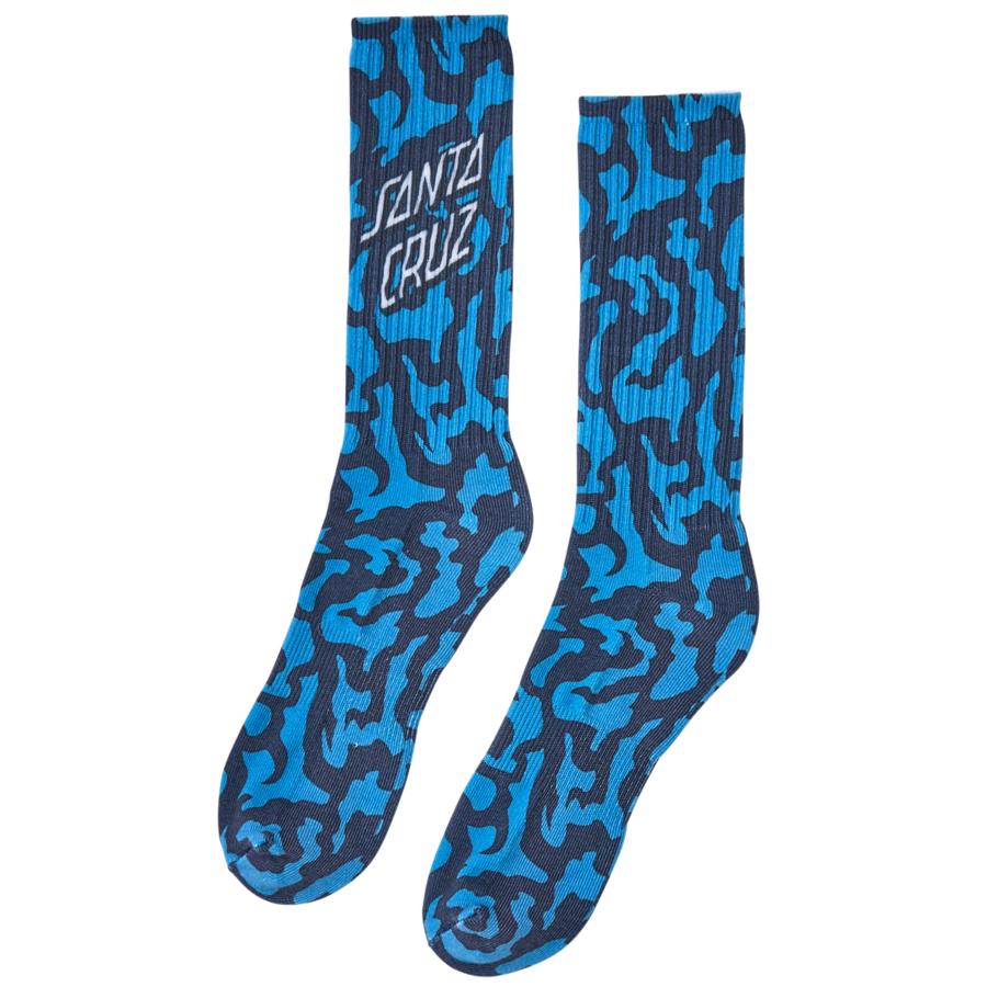 Santa Cruz Obscure Crew Socks - Navy 9-11