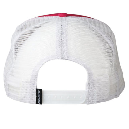 Santa Cruz Obscure Hand Mid-Profile Mesh Trucker Cap - Red