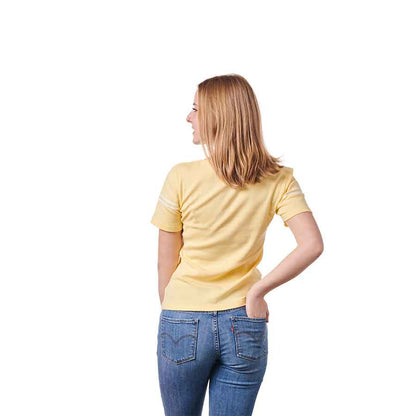 Santa Cruz Other Dot Wrap Stripes Fitted T-Shirt - Pale Yellow [girls]