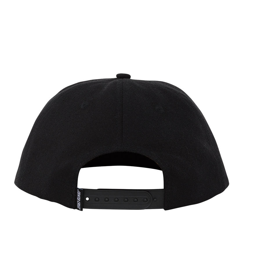 Santa Cruz Reverse Dot Eco Mid-Profile Snapback Cap - Black