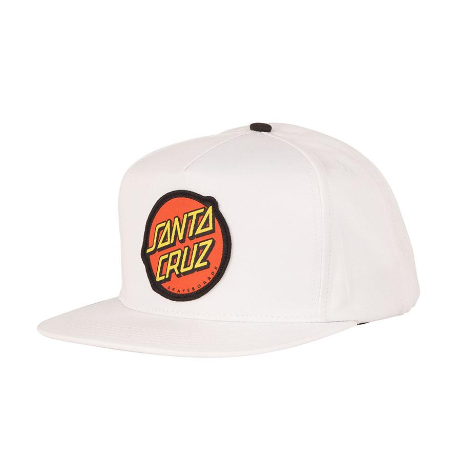 Santa Cruz Screaming Hand Mid-Profile Strapback Cap - White