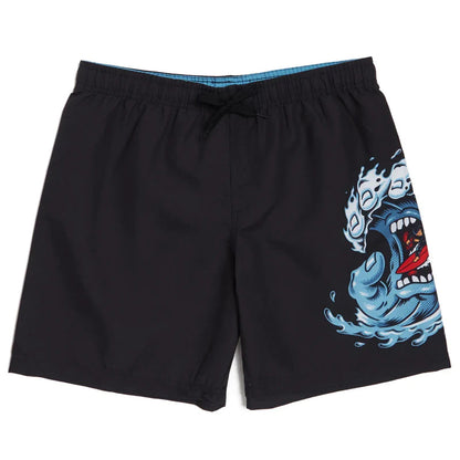 Santa Cruz Screaming Wave Pull On Boardshort Shorts - Black