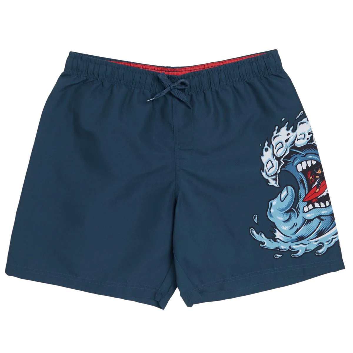 Santa Cruz Screaming Wave Pull On Boardshort Shorts - Marine Bottom