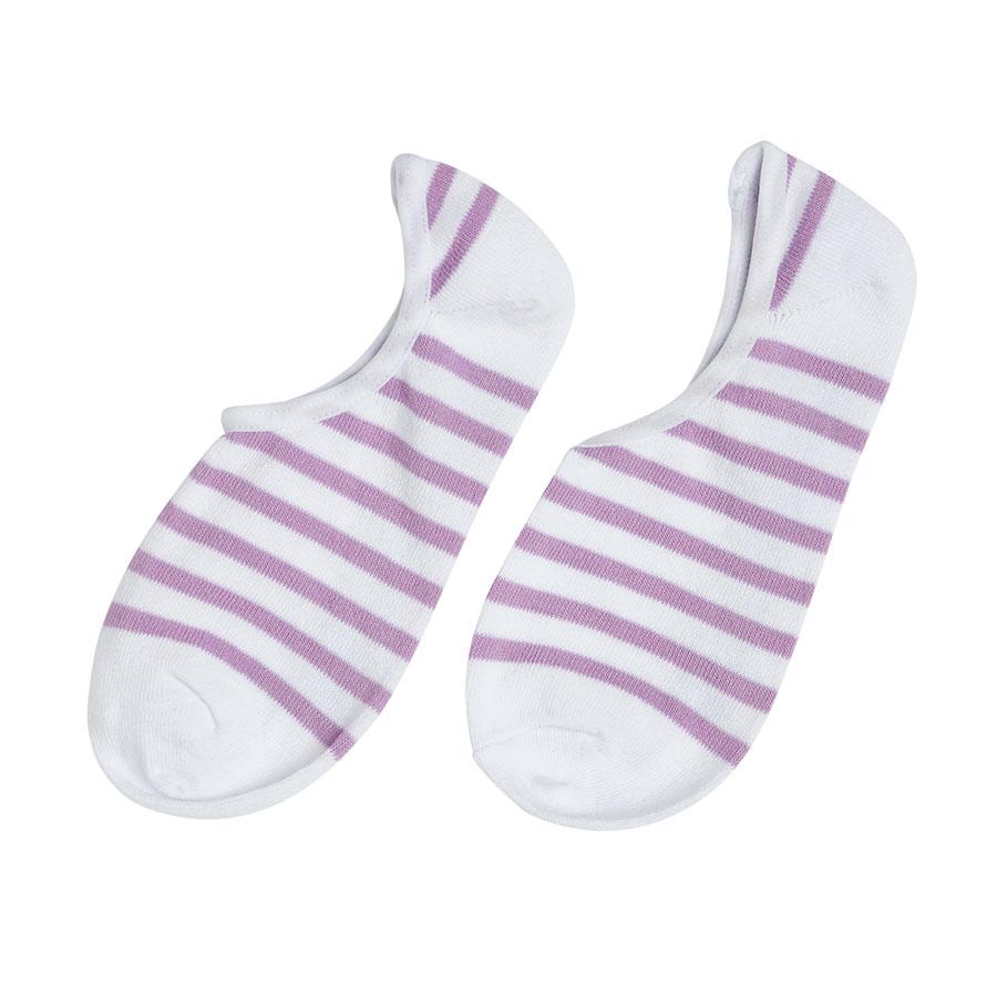 Santa Cruz Strip No Show Assorted Socks - Lilac/Yellow/Grey [women] [3-Pairs]