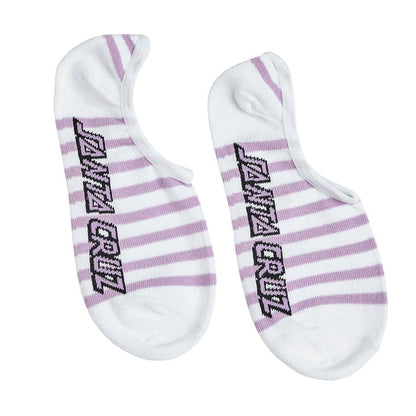 Santa Cruz Strip No Show Socks - Lilac/Yellow/Grey [women] [3-Pairs]