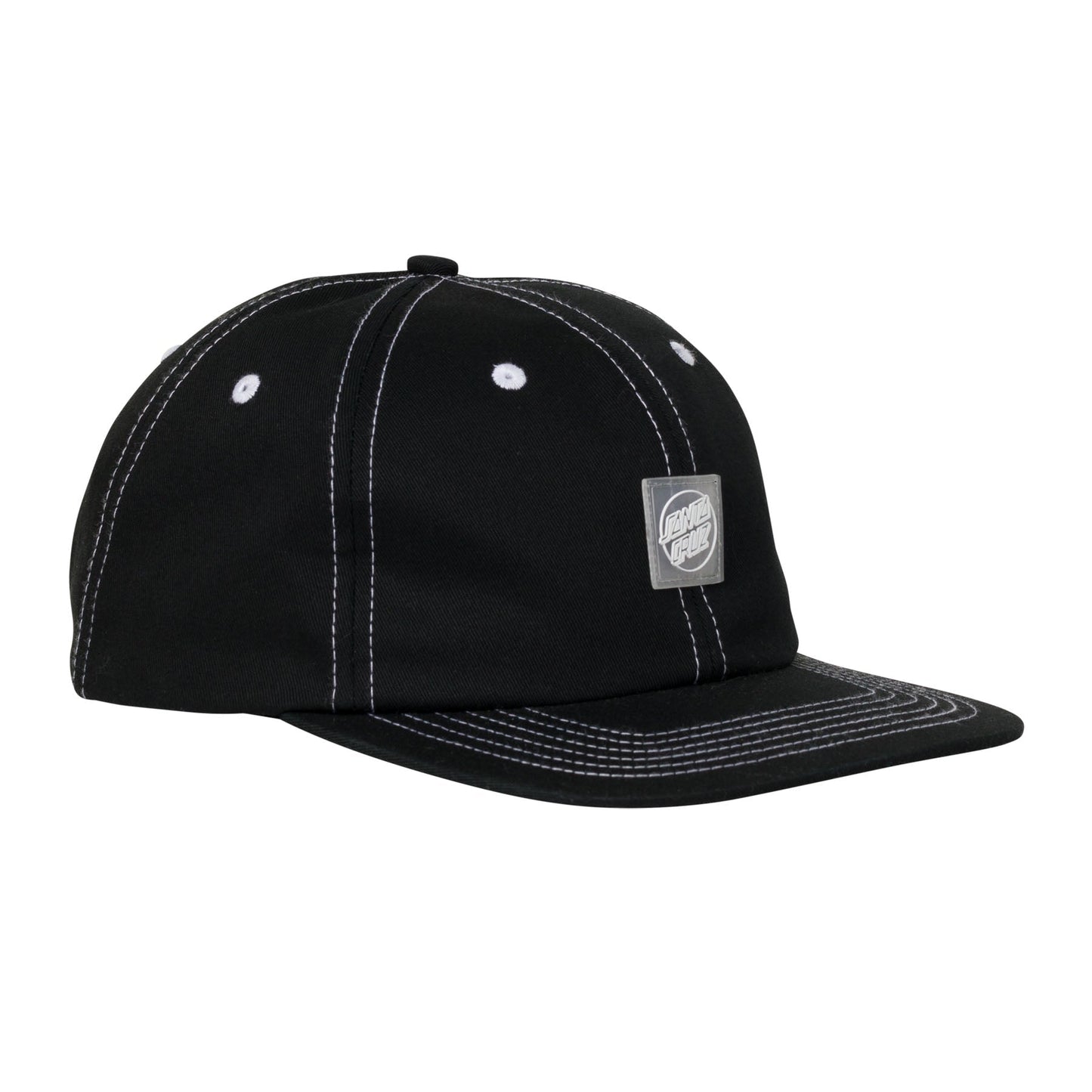 Santa Cruz Traveler Opus Mid-Profile Snapback Cap - Black