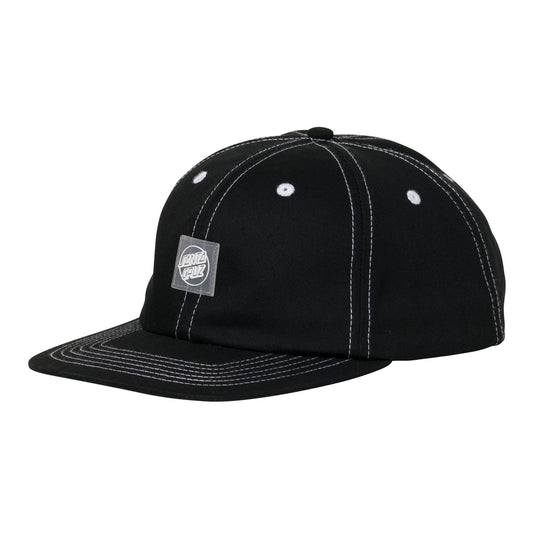 Santa Cruz Traveler Opus Mid-Profile Snapback Cap - Black