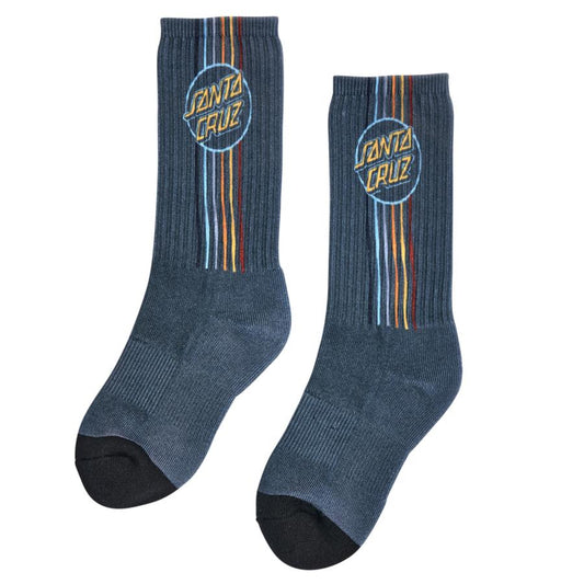 Santa Cruz Void Dot Crew Socks - Grey [women]