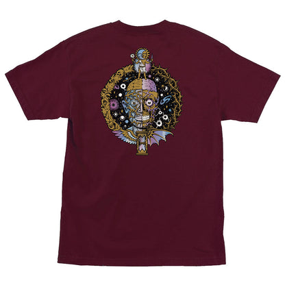 Santa Cruz Wooten Crest Regular T-Shirt - Burgundy