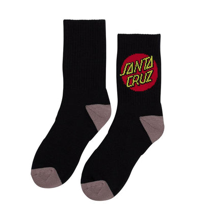 Santa Cruz Cruz Crew Socks - Black [youth] [4 pairs]