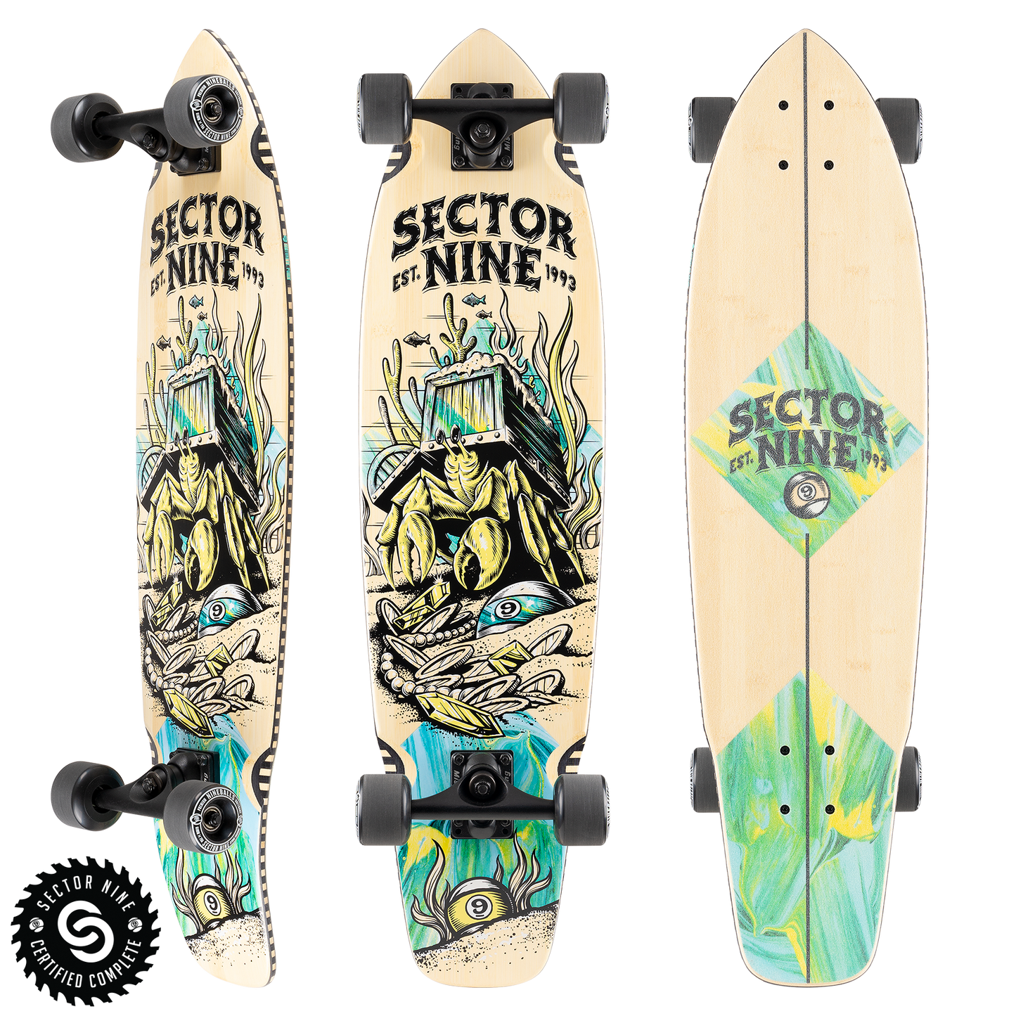 Sector9 Fortune Ft Point Longboard Complete 34"