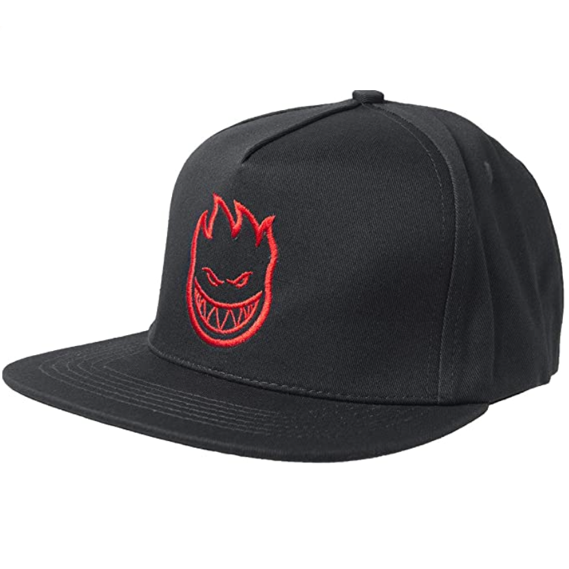 Spitfire Bighead Structured Snapback Cap - Black/Red