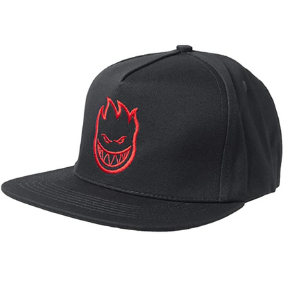 Spitfire Bighead Structured Snapback Cap - Black/Red