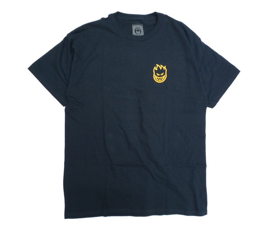 Spitfire CLASSIC VORTEX S/S Shirt - Navy/Yellow