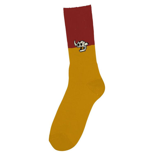 Toy Machine Dead Monster Split Socks - Maroon