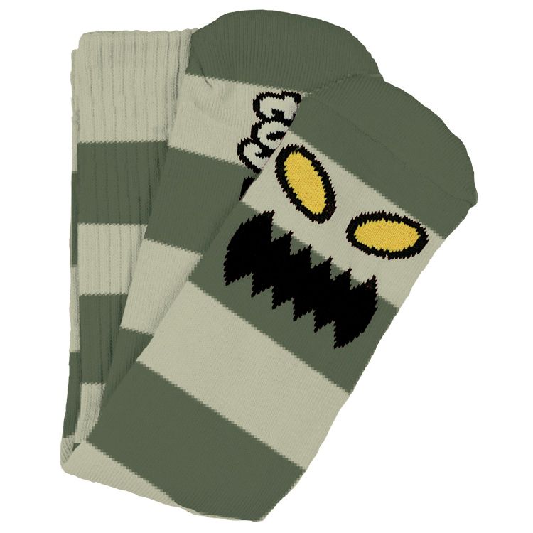 Toy Machine Monster Big Stripe Socks - Green