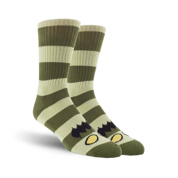 Toy Machine Monster Big Stripe Socks - Green