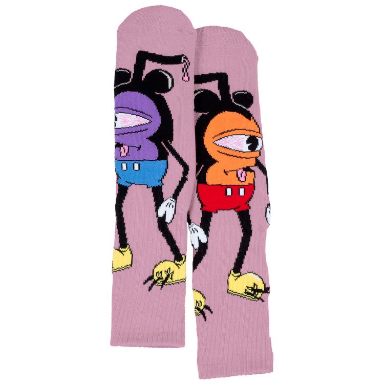 Toy Machine Mousketeer Socks - Pink