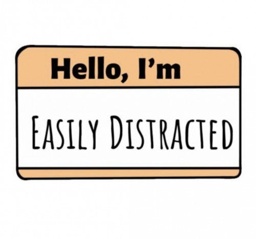 Space Sticker # 08 - Easily Distracted