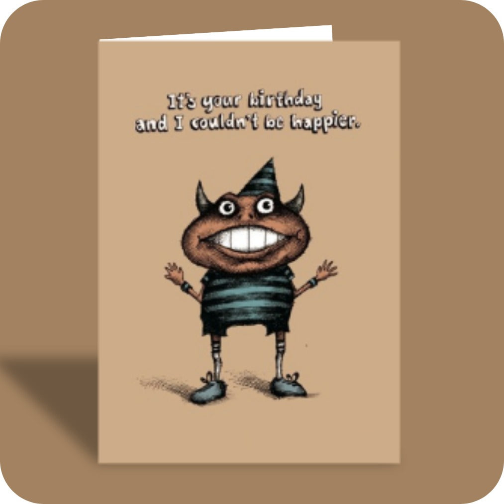 Bald Guy greeting card STE001516, front