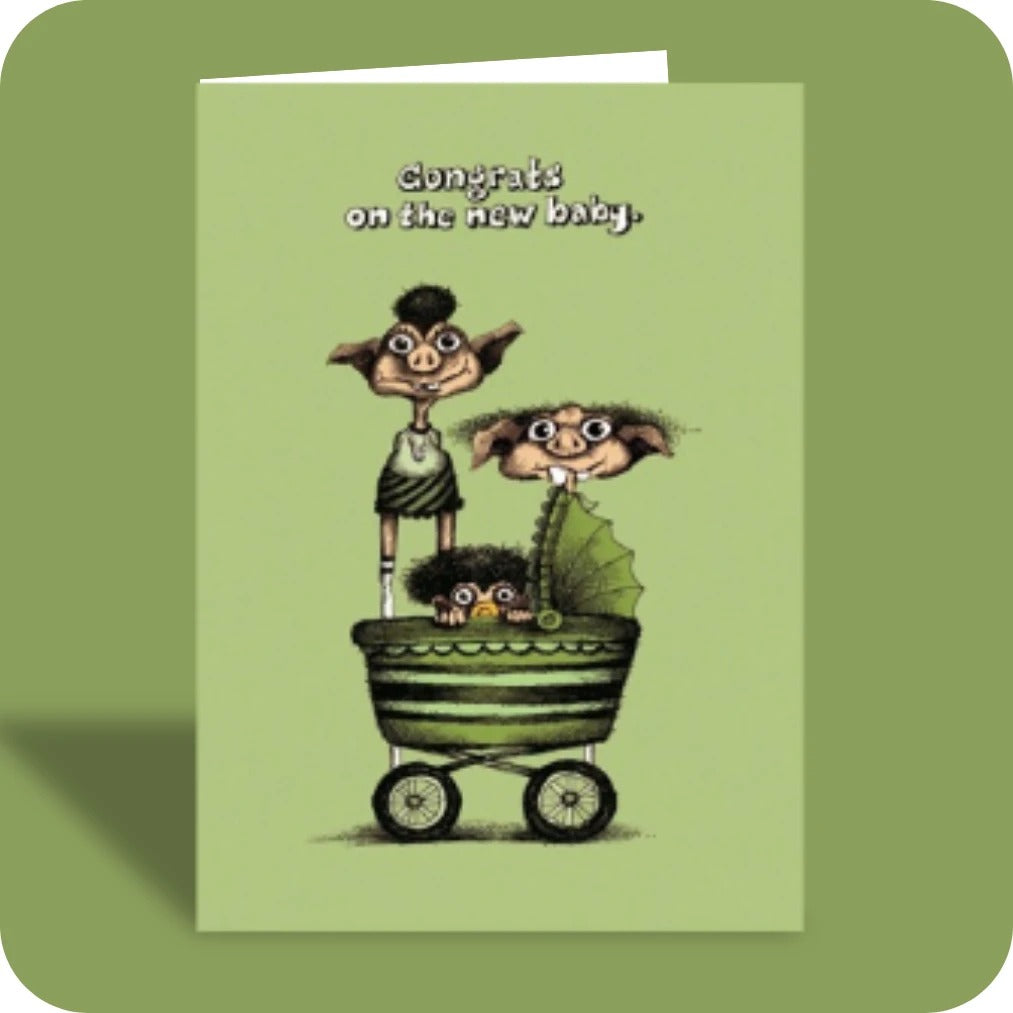 Bald Guy greeting card STE001518, front
