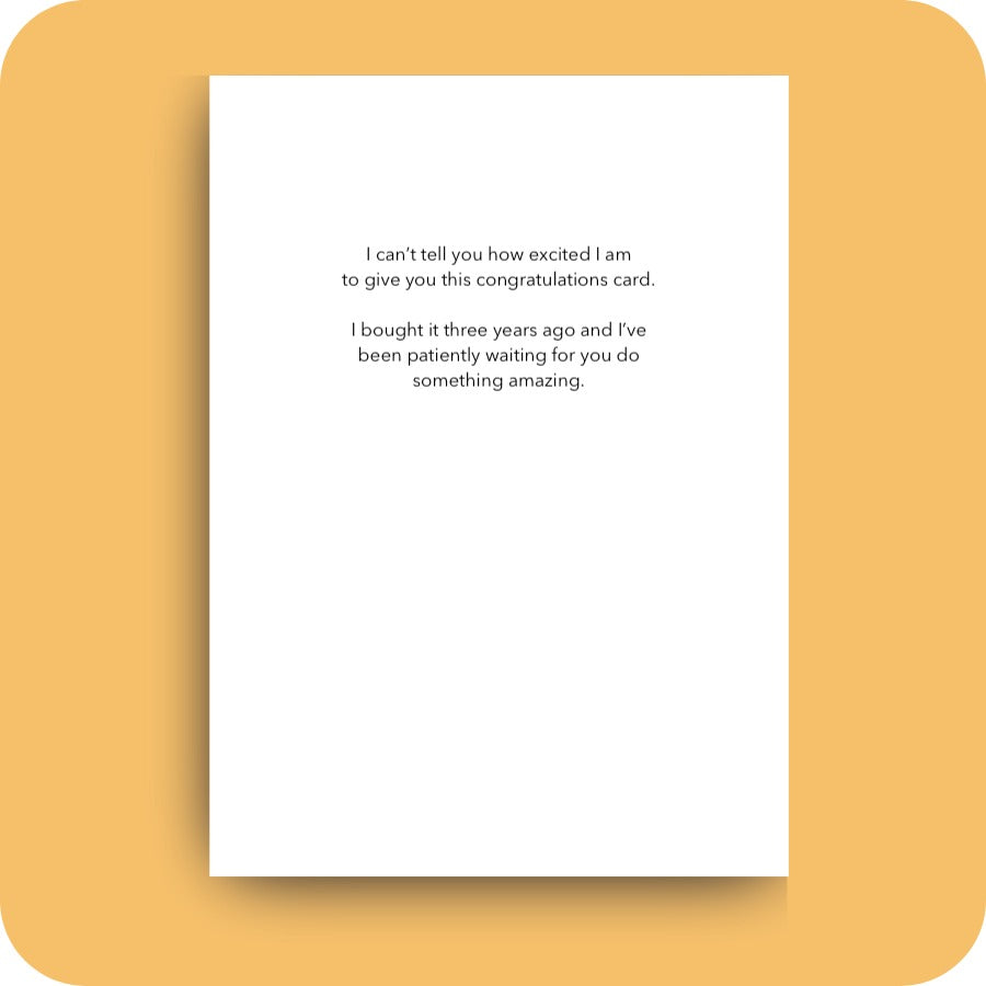 Bald Guy greeting card STE001520, inside