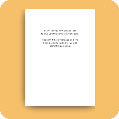 Bald Guy greeting card STE001520, inside
