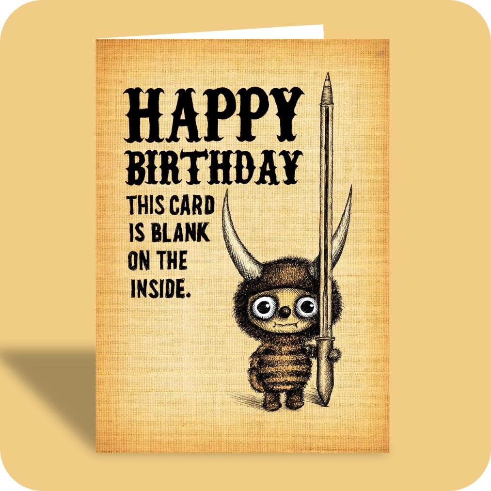 Bald Guy greeting card STE001524, front