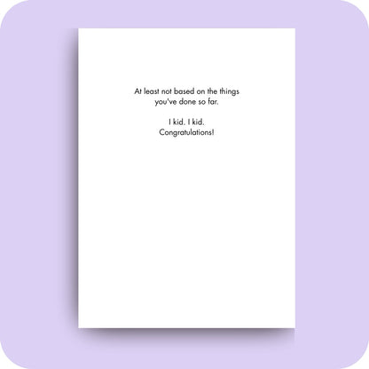 Bald Guy greeting card STE001525, inside