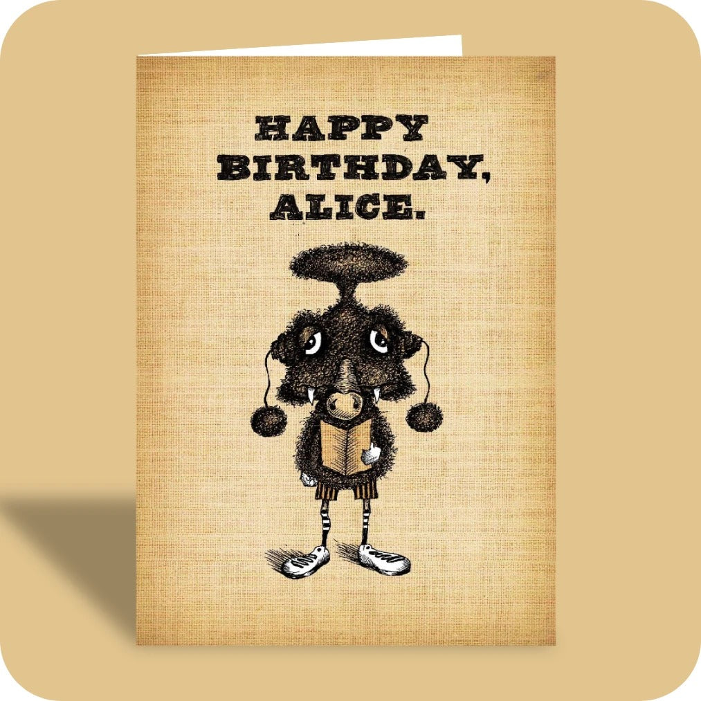 Bald Guy greeting card STE001527, front