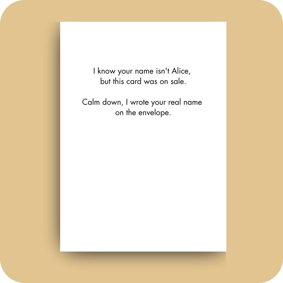 Bald Guy greeting card STE001527, inside